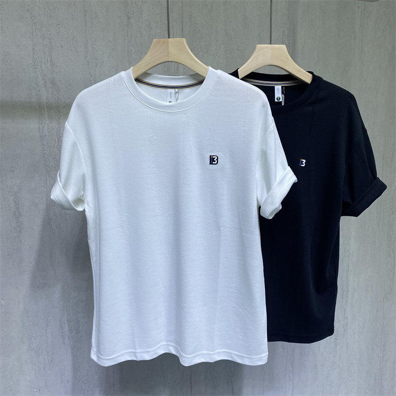 简约短袖T恤男圆领百搭休闲潮男体恤衫黑白两色基础款2026新款