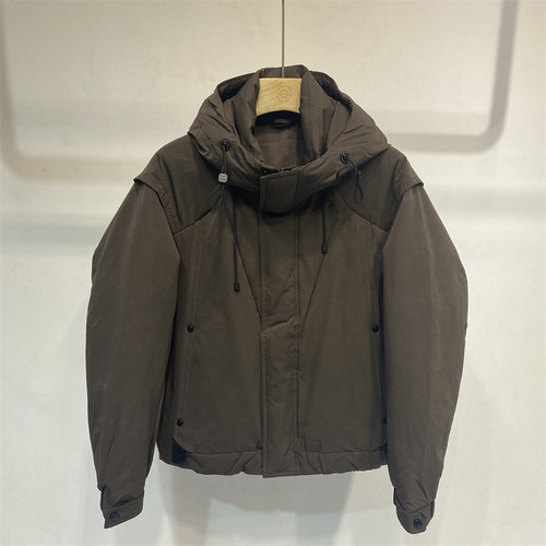 户外防风连帽短款羽绒服