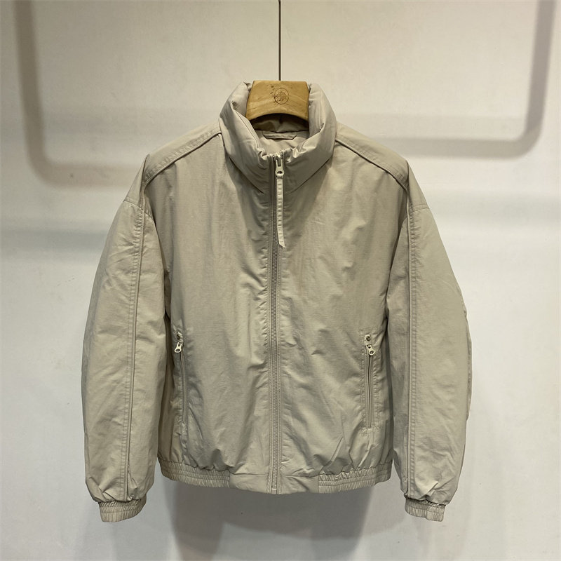 男士立领短款羽绒服休闲时尚简约