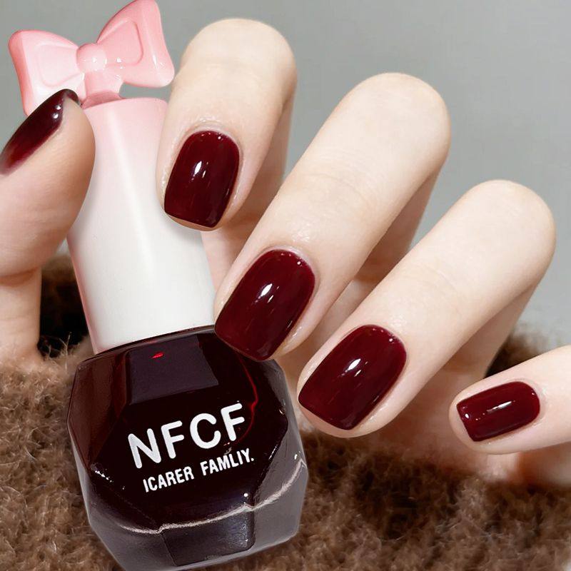 高级免烤百搭美甲速干酒红色显白新款指甲油持久不掉色不可剥可爱,彩妆/香水/美妆工具,指甲油,淘宝优惠券,粉丝福利购,淘宝优惠卷