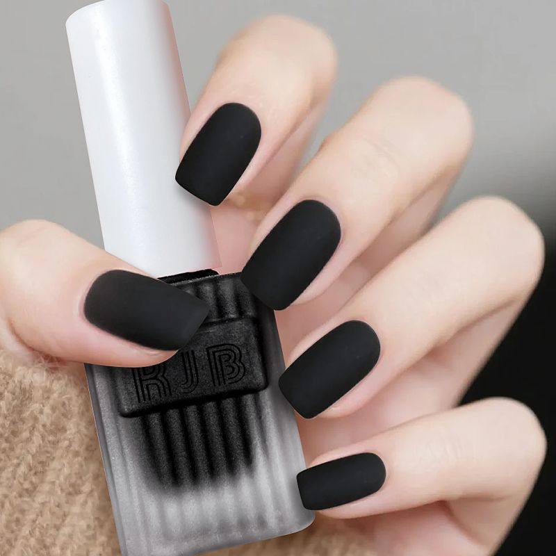雾面磨砂美甲哑光纯黑百搭显白高级感专用指甲油气质免烤快干持久,彩妆/香水/美妆工具,指甲油,淘宝优惠券,粉丝福利购,淘宝优惠卷