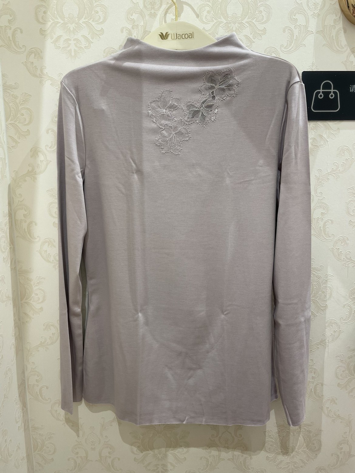 新品华歌尔女士WV6232 小高领亲肤抗菌长袖保暖上衣 499