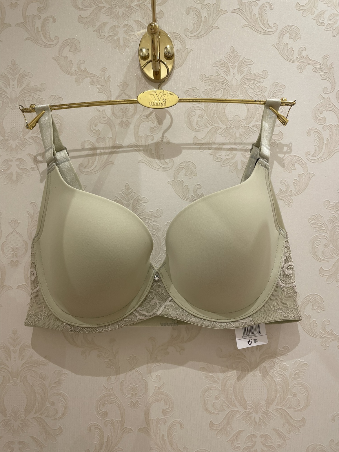华歌尔女士内衣WB1073 夏季清新光面软钢圈模杯薄杯聚拢文胸499