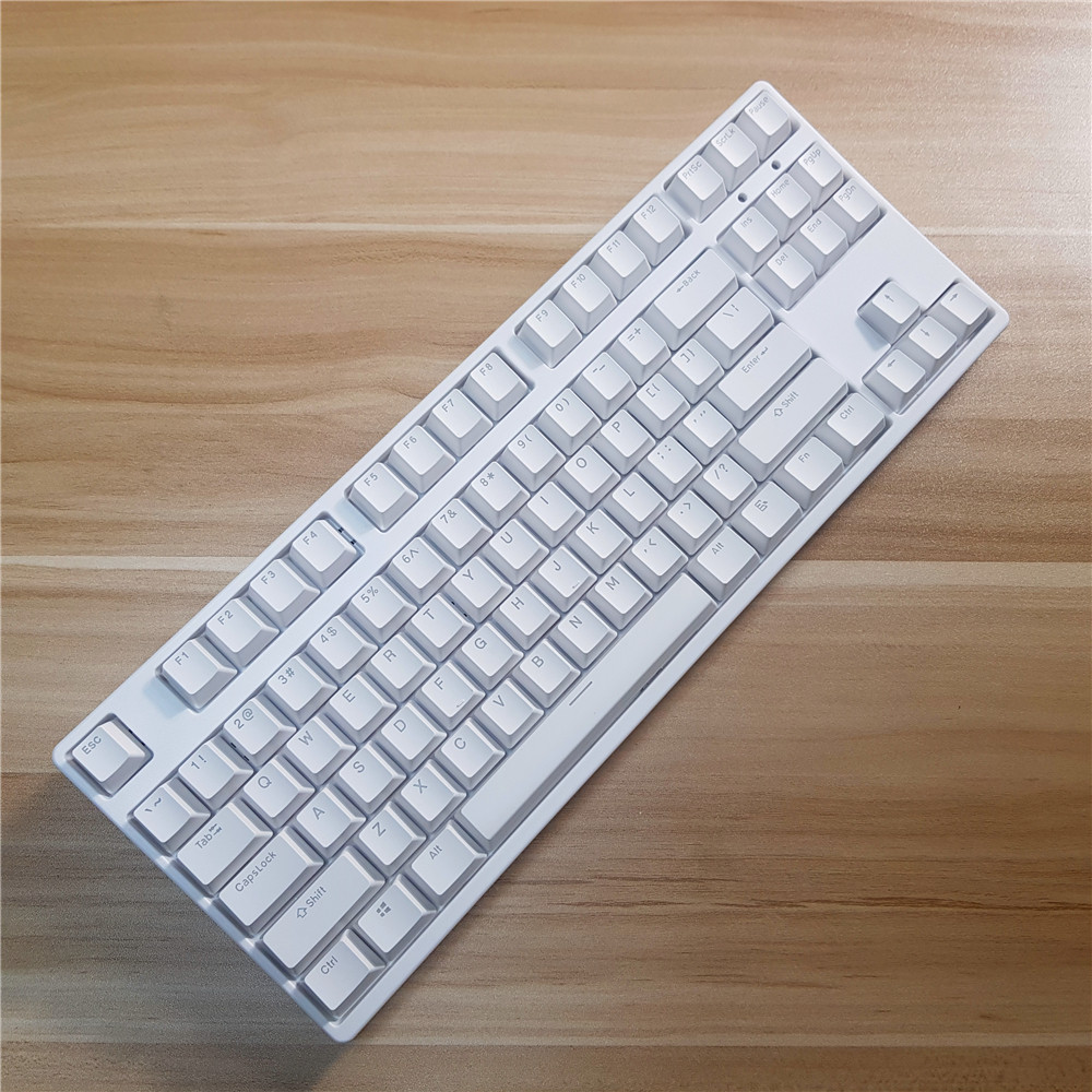 丹德外设f87商务简约青轴红轴茶轴黑轴有线台式机笔记本机械键盘