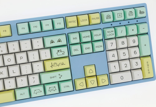 MDA热升华键帽盒装豆奶龙猫