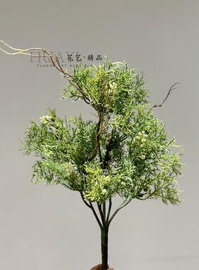 花艺精品仿真绿植圣诞松针盆景