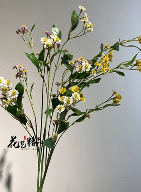 仿真小雏菊野菊花拍摄白色小野花