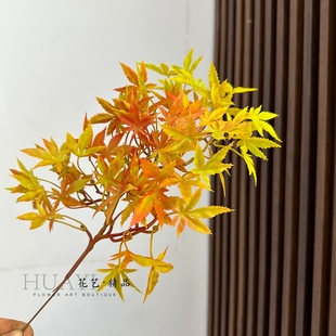 仿真枫叶枫树造景假叶子黄枫叶五角枫景观树叶装饰绿植