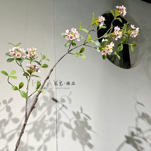 古树头造型漂亮仿真花栀子花枝条树枝假花大树装饰景观搭配素材