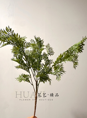 仿真含羞草小松草松针枝条插花素材简约家居装饰绿植摆件花艺假花