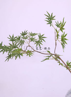 迎客枫绿枫叶鸡爪槭仿真绿植北欧风装饰景观花艺摆件假花植物花树