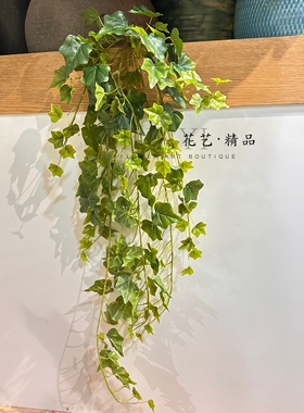 壁挂植物仿真番薯叶常春藤攀爬悬挂墙面装饰绿植墙造景藤蔓树藤