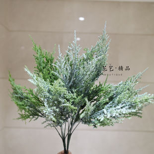 仿真绿色植物枝条花箱绿植配材松枝侧柏树枝松针油松马尾松微景观