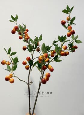 仿真樱桃枝单枝果实枝装饰