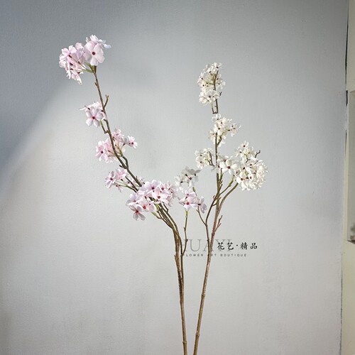 仿真樱花枝条摆件家居装饰白粉色系花海布置大树装饰素材