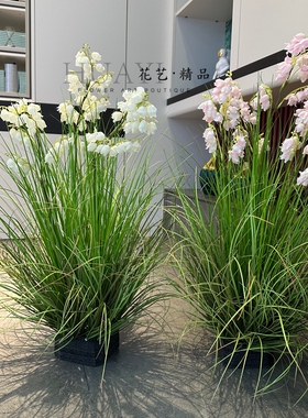 花艺精品 仿真花铃兰花草丛草堆假花插花配饰摄影道具花艺造景
