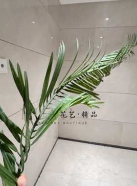 仿真铁树叶凤尾竹叶棕榈叶装饰绿植室内摆件客厅卧室装饰品