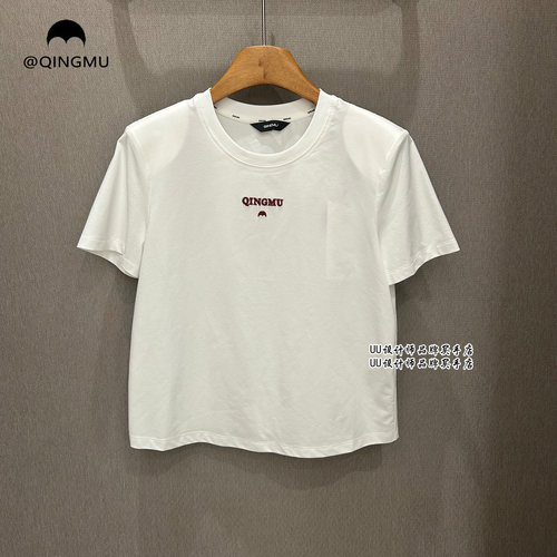 QINGMU | 轻慕 正品专柜 设计师品牌 26春季新品 绣花 短袖 T恤