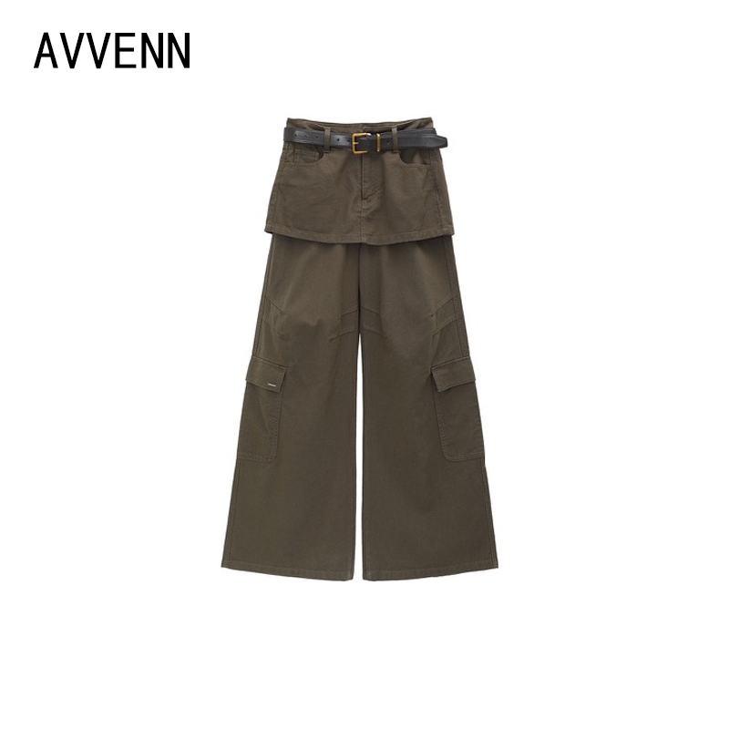 AVVENN | 正品专柜 25秋冬装新品 黑灰 牛仔裤AL91302633