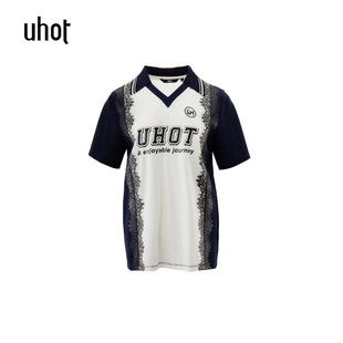 女装 诱货 uhot UWLR1T376 26夏装 poloT恤 折扣店 拍下立减