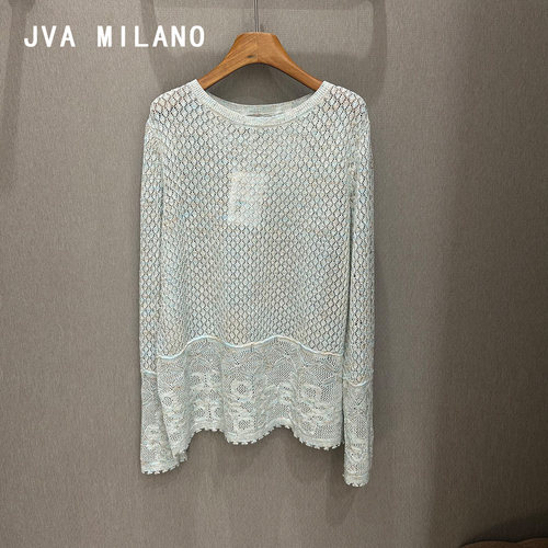 JVA MILANO | 正品专柜 26春装 镂空 针织圆领 套头衫