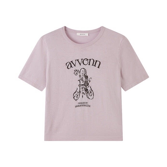 【断码特价】AVVENN | 正品26秋装针织衫短袖T恤AL70601629图片