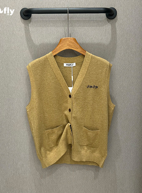 FIZZFLY | 设计师品牌 25秋装 卡其色 针织衫 马甲 背心