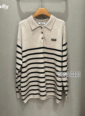FIZZFLY | 设计师品牌 25秋冬新款 条纹 100%山羊绒 毛衣