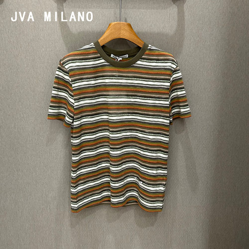 JVA MILANO | 正品专柜 26春装 条纹 短袖 T恤女