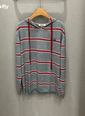 FIZZFLY | 设计师品牌 25秋装 连帽 羊毛 条纹 套头 针织衫