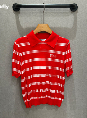 FIZZFLY | 正品专柜 设计师品牌 25秋装 条纹 polo 短袖