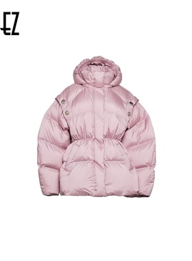 EOEZ 正品专柜 设计师 复古优雅收腰条 羽绒服 鹅绒服  EZY7062