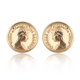 袖 珍耳钉10K黄 白 时尚 粉 防过敏饰品