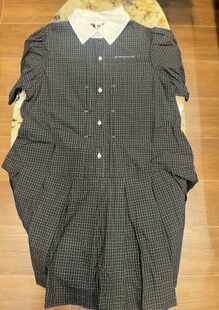 连衣裙359 连衣裙格子女童翻领休闲短袖 RR佛山店子线2026夏季 新款