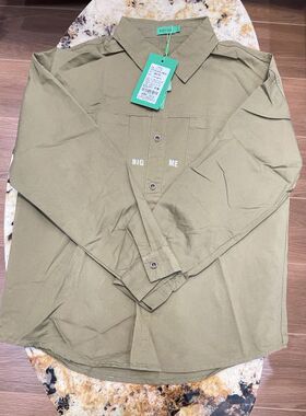 R R佛山店不可比喻2533162048军绿色长袖衬衫2025年秋季新款男女