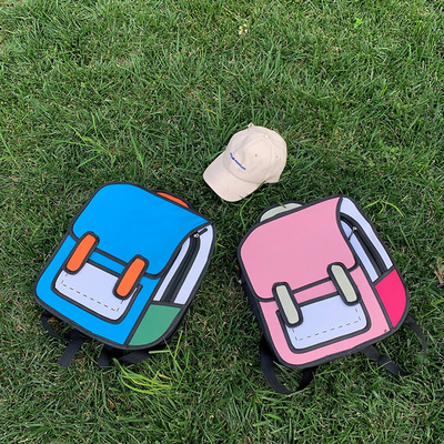 双肩包定制少年派同款书包林妙妙韩版高中二次元漫画2D背包3D