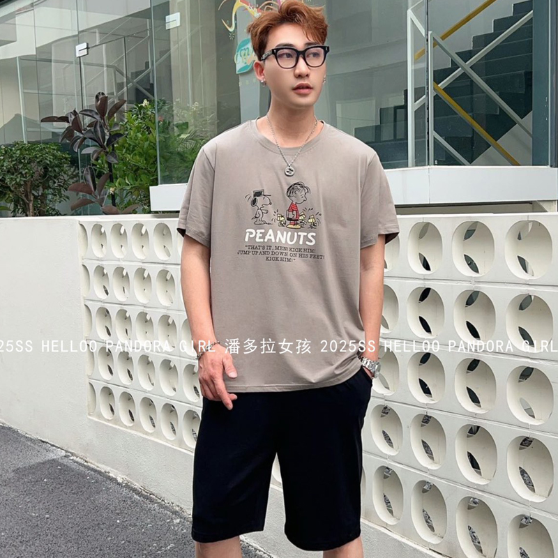 潘多拉女孩睡衣纯棉夏季短袖套装