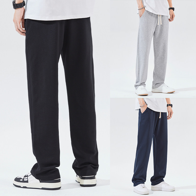 hansca宽松直筒卫裤男垂感美式休闲春季运动裤男春秋款阔腿拖地裤,男装,卫裤,淘宝优惠券,粉丝福利购,淘宝优惠卷
