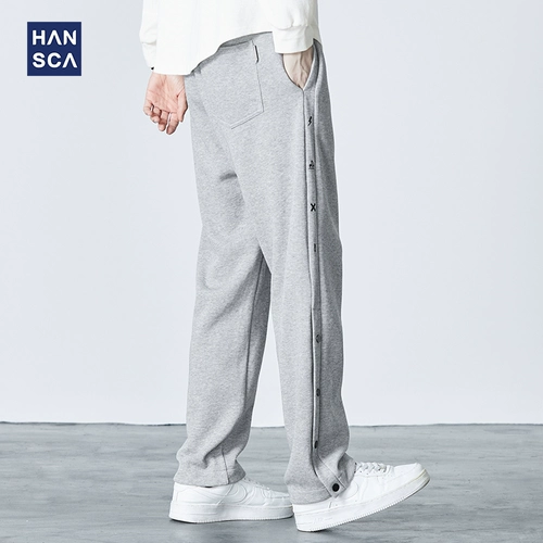 Демисезонные баскетбольные штаны, свободный прямой крой, на шнурках