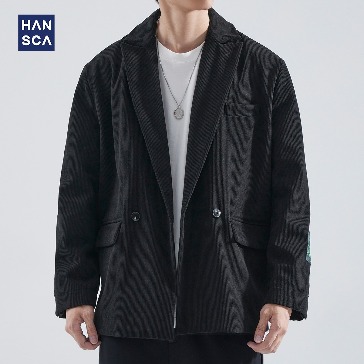 Hansca秋冬季新款西服外套男休闲