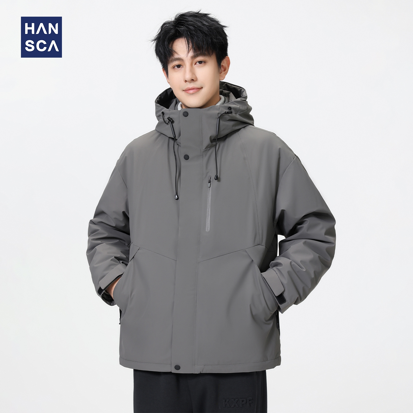 hansca90白鹅绒冬季三合一羽绒服