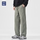 hansca户外高密防风直筒休闲裤 子 2025宽松抽绳拼接长裤 男士 春秋季