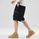 Хлопковые ретро летние шорты для отдыха, спортивные штаны, свободный прямой крой, большой размер