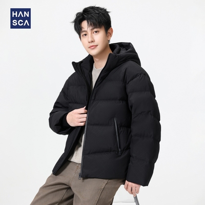 hansca高充绒量白鹅绒宽松羽绒服