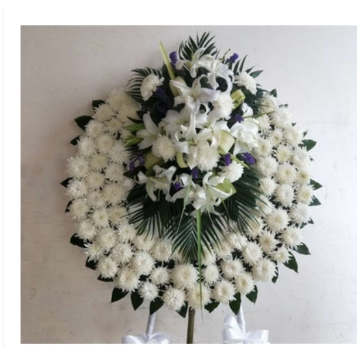 南京雨花台区虹悦城铁心桥楚翘城南京南站鲜花店速递白事花圈菊花