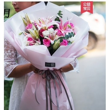 江门新会区世纪广场仁寿广场华润万家鲜花店蛋糕店配送玫瑰花束