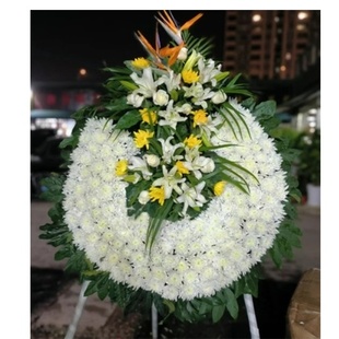 陆丰市碣石玄武山甲子陆河县城北岁宝百货配送丧事白事鲜花花圈清