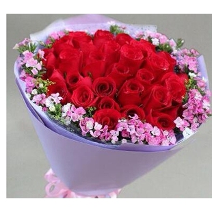 庆阳西峰区北大街长庆大道南大街兰州路鲜花店七夕节速递玫瑰花束