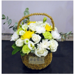 新田县烟霞路先云路双牌县兴隆街鲜花店速递白事花圈清明节