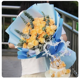 天津河东区万新村卫国道大桥道万达广场玫瑰花情人节鲜花店同城